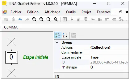 Etape 0 initiale